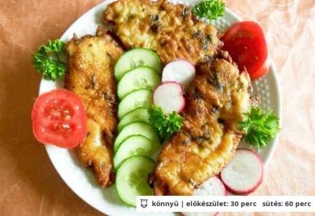 Csirkemell fokhagymás-tejfölös panírban